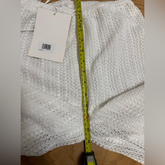Sabo Skirt Kala Pants White Knit Crochet Lounge Trousers Size S - Picture 9 of 11